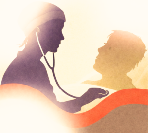 doctor examining a patient